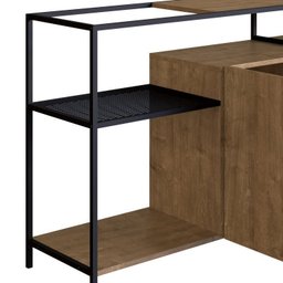 Conjunto Sala de Jantar Cristaleira com Balcão Buffet York Industrial  - 14