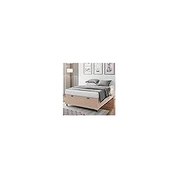 Base Cama Box Baú Casal 138x188x41cm Bege Suede Veludo Prince - 6