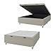 Ver imagem 3 de Base Cama Box Baú Casal 138x188x41cm Bege Suede Veludo Prince