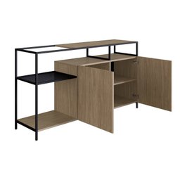 Conjunto Sala de Jantar Cristaleira e Balcão Buffet York Industrial  - 13