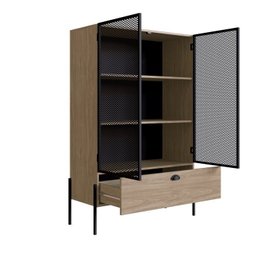 Conjunto Sala de Jantar Cristaleira e Balcão Buffet York Industrial  - 10