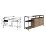 Conjunto Sala de Jantar Cristaleira e Balcão Buffet York Industrial  - 4