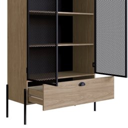 Conjunto Sala de Jantar Cristaleira e Balcão Buffet York Industrial  - 12