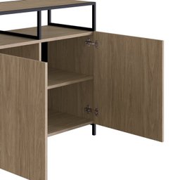 Conjunto Sala de Jantar Cristaleira e Balcão Buffet York Industrial  - 14