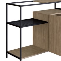 Conjunto Sala de Jantar Cristaleira e Balcão Buffet York Industrial  - 15