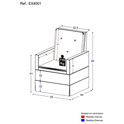 Poltrona de Amamentação com Balanço Multimóveis EX4001 Branca - 3