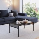 Ver imagem 4 de Conjunto Mesa de Centro e Mesa Lateral Sala de Estar York Industrial Marrom