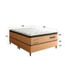 Ver imagem 3 de Conjunto Colchão New Astro Pkt 10 Eps Flex com Box Invertido 158x72cm Luxo Laranja/Branco