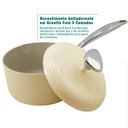 Ver imagem 6 de Jogo de Panelas Antiaderente Cerâmica Cuisine Retrô Marfim