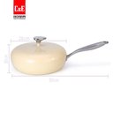 Ver imagem 3 de Jogo de Panelas Antiaderente Cerâmica Cuisine Retrô Marfim