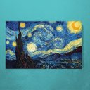 Ver imagem 2 de Quadro Decorativo - A Noite Estrelada - Vicent Van Gogh - 110x70cm