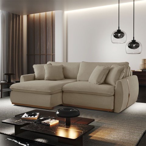 Sofá Cama Retrátil e Reclinável Inova 230 Cm Braço 15 Cm Meu Sofá Online