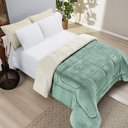 Ver imagem 1 de Coberdrom Casa Scarpa Apollo Queen Sherpa Pele de Carneiro + Manta Flannel - Verde Alecrim