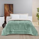 Ver imagem 2 de Coberdrom Casa Scarpa Apollo Queen Sherpa Pele de Carneiro + Manta Flannel - Verde Alecrim