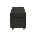 Ver imagem 2 de Recamier Bau Paris 1,60m Corino Preto - Clique Decorações