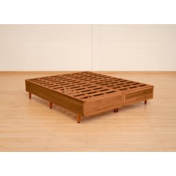 Cama Box Rústica King Size Bipartida Serenelife - Imbuia - 3