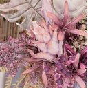 Ver imagem 2 de Arranjo de Flores Artificiais com Proteas, Folhas de Guiambé e Gipsofila 67cm | Beleza Atemporal For