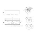 Ver imagem 7 de Canal Organizador de Cozinha Docol 60cm em Aço Inox com 3 Módulos