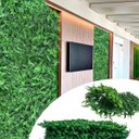 Ver imagem 1 de Kit 23 Quadros Artificiais Samambaia Placa para Jardim Vertical Decorativo Parede Verde Muro Inglês