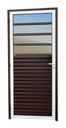 Ver imagem 1 de Porta de Cozinha Alumínio 86 Dir Vrefl.Mix Corten Brimak