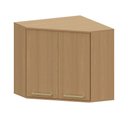 Ver imagem 1 de Armário Aéreo Canto Diagonal 100 Mdf 2 Portas 74cm Duna Luciane Móveis