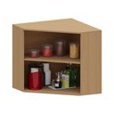 Ver imagem 2 de Armário Aéreo Canto Diagonal 100 Mdf 2 Portas 74cm Duna Luciane Móveis