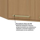 Ver imagem 5 de Armário Aéreo Canto Diagonal 100 Mdf 2 Portas 74cm Duna Luciane Móveis