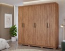 Ver imagem 1 de Guarda Roupa Casal Clara 100% Mdf 6 Portas - Panan:cinamomo