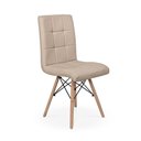 Ver imagem 2 de Conjunto Mesa de Jantar Laura 100cm Branca com 4 Cadeiras Eiffel Gomos - Nude
