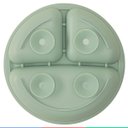 Ver imagem 7 de Prato de Silicone Bebe Alimentação Infantil +6 Meses c/ Ventosas 3 Divisórias Verde Buba Prato - Pra