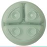 Prato de Silicone Bebe Alimentação Infantil +6 Meses c/ Ventosas 3 Divisórias Verde Buba Prato - Pra - 7