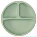 Ver imagem 6 de Prato de Silicone Bebe Alimentação Infantil +6 Meses c/ Ventosas 3 Divisórias Verde Buba Prato - Pra