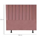 Ver imagem 4 de Cabeceira Estofada Cama Casal Queen Size 160 Cm Maisa Suede Rosê