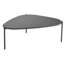 Ver imagem 1 de Mesa de Centro Orgânica Artesano 77 Cm (largura) em Mdp Nero (preto) e Pés em Aço Preto