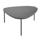 Ver imagem 2 de Mesa de Centro Orgânica Artesano 77 Cm (largura) em Mdp Nero (preto) e Pés em Aço Preto