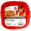 Ver imagem 5 de Kit 3 Peças Forro para Air Fryer Quadrada 21cm ,colher de 22,5 Cm e Colher de 27cm em Silicone Verme