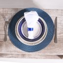 Ver imagem 2 de Kit 10 Americano Requinte Liso para Mesa Redondo 38cm Navy