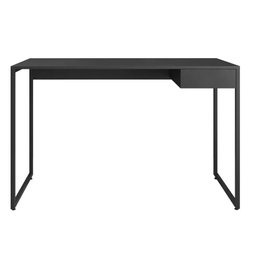 Mesa Escrivaninha Estilo Industrial com Pés de Aço e 1 Gaveta Preto - 2