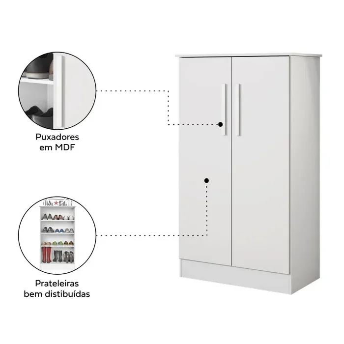 Kit 2 Peças para Escritório com Escrivaninha 120cm e Armário Multiuso Espresso Móveis - 15