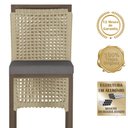 Ver imagem 3 de Mesa Bistro e 4 Banquetas Roma Marrom Corda Náutica 11 Trama Original