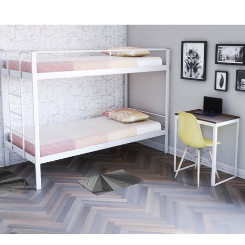 Conjunto para Quarto 1 Beliche e 1 Escrivaninha Branco