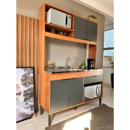 Cozinha Amaya Compacta Balcão Forno e Micro - 8