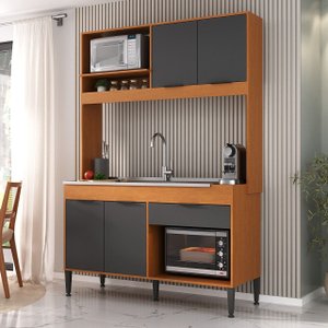 Cozinha Amaya Compacta Balcão Forno e Micro