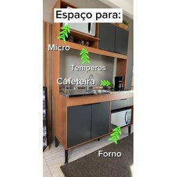 Cozinha Amaya Compacta Balcão Forno e Micro - 3
