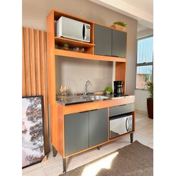 Cozinha Amaya Compacta Balcão Forno e Micro - 5