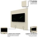 Ver imagem 6 de Painel para TV até 90 Polegadas 100% MDF 222,5cmx250cm Realce Bege Off White