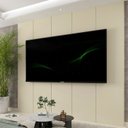 Ver imagem 1 de Painel para TV até 90 Polegadas 100% MDF 222,5cmx250cm Realce Bege Off White