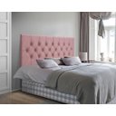 Ver imagem 2 de Cabeceira Painel Estofada Dubai Deluxe Casal Rose 1,60m - Pc Móveis