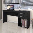 Ver imagem 7 de Conjunto 4 Peças com Mesa para Escritório em L 1, Escrivaninha, Armário Multiuso Aberto e Fechado Preto Tx