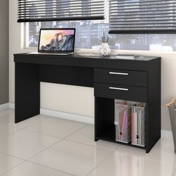 Kit 4 Peças com Mesa para Escritório em L 1, Escrivaninha, Armário Multiuso Aberto e Armário Fechado - 7